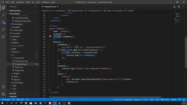 Full Stack Vue.js & Laravel CRUD with RESTFUL API | Part 4 смотреть онлайн