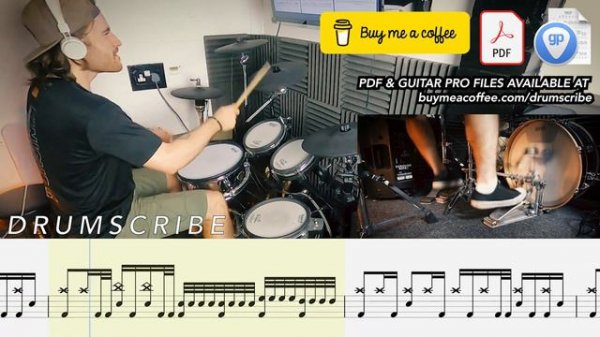 Unsainted - Slipknot | Drum SCORE Sheet Music Play-Along | DRUMSCRIBE