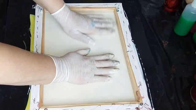 Fluid Art: акриловая заливка клеем ПВА. Fluid Painting