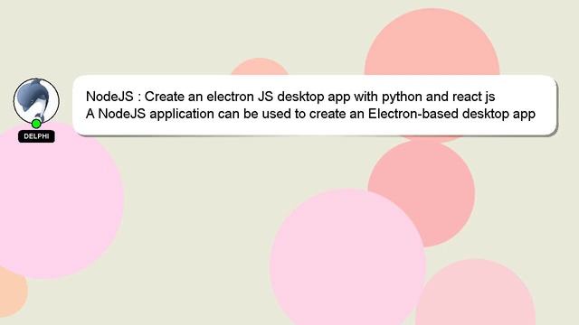 NodeJS : Create an electron JS desktop app with python and react js смотреть онлайн