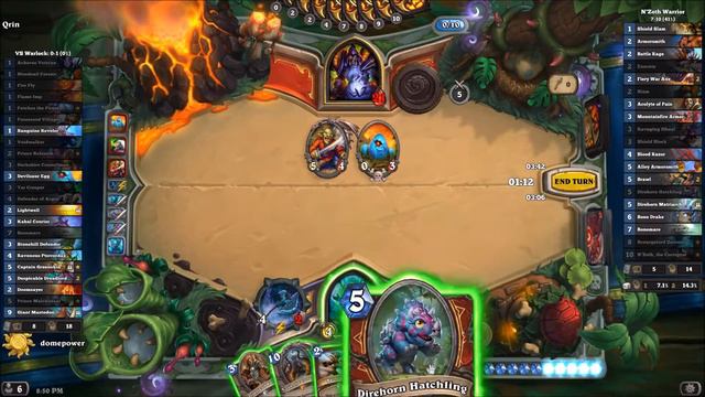 [Hearthstone] N'Zoth Warrior vs Kazakus Warlock - Sindragosa foi legal смотреть онлайн
