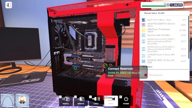 Ryzen Threadripper 3990x Custom Water-cooling Build! | PC Building Simulator смотреть онлайн