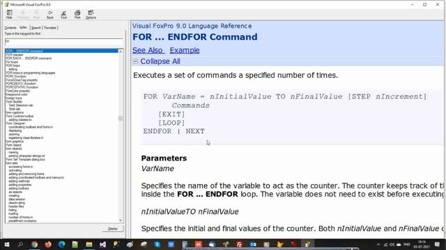 for loop program in Visual foxpro | for command in foxpro | for loop in vfp смотреть онлайн