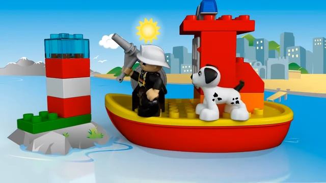 LEGO DUPLO 10591 Пожарный катер смотреть онлайн