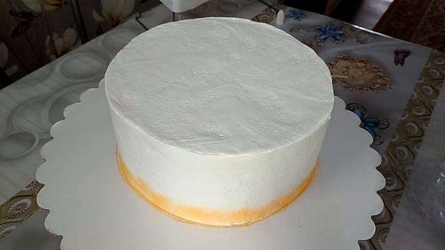 Кремовый торт с цветами смотреть онлайн