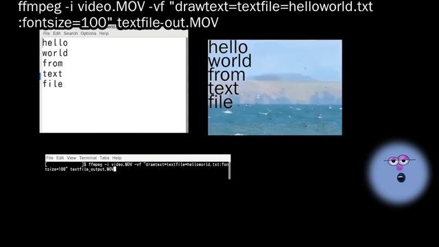 3 ways of adding text using ffmpeg - imagemagick, drawtext, .ass смотреть онлайн