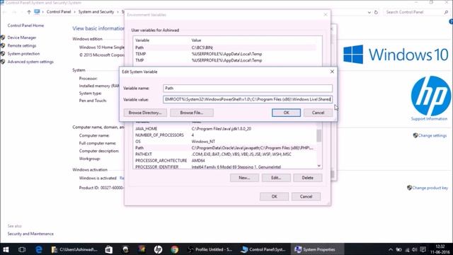 Setting up Java Path смотреть онлайн