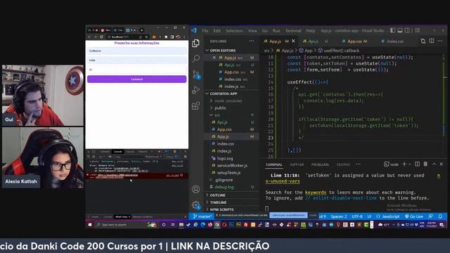 ? VAMOS CRIAR UM SISTEMA DE CADASTRO USANDO REACT + NODE + MONGODB | FEAT ALEXIA смотреть онлайн