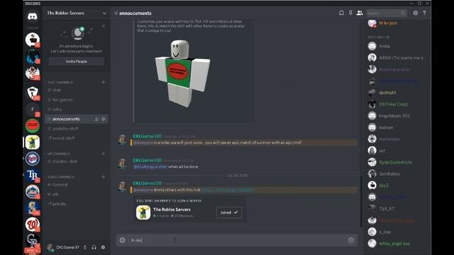 Free Roblox Discord server link in description!!! смотреть онлайн