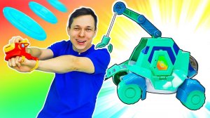 Видео про машинки и игрушки из мультиков Петроникс - петы спасают тюленя! Веселые игры для детей!