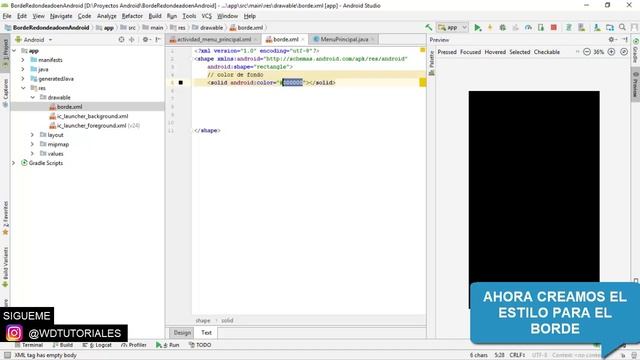 Diseño En Android Studio *Bordes Redondeados* смотреть онлайн