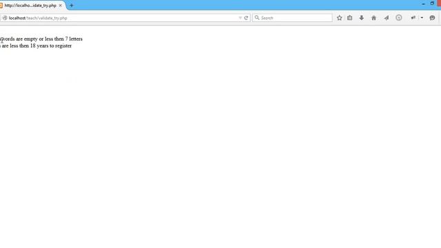 PHP Basic Form Validation Part 2 смотреть онлайн