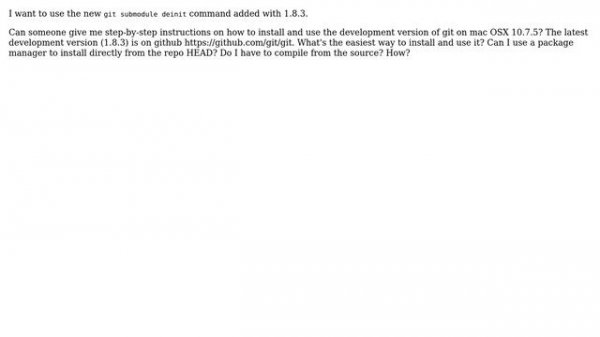 How do I install git 1.8.3 on mac OSX? (2 Solutions!!)