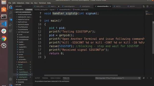 CSC450 4/7/21 Signals for Exception Handling and Start for IPC... смотреть онлайн