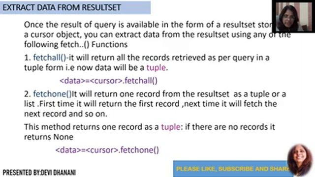 CLASS XII |COMPUTER SCIENCE| INTERFACE PYTHON WITH MYSQL| FETCHONE, FETCHALL, FETCHMANY смотреть онлайн