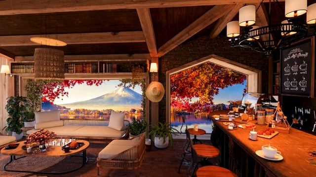 Осенний день в уютной кофейне Книга 4К с расслабляющей джазовой музыкой для учебы/работы #8 смотреть онлайн