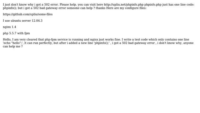 DevOps & SysAdmins: nginx with php-fpm got 502 bad gateway on ubuntu server 12.04 смотреть онлайн