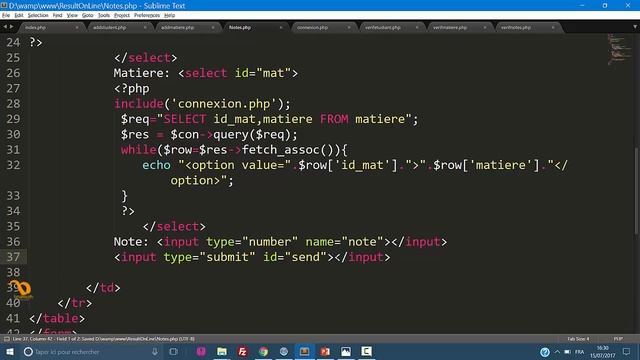 OnLine Result in HTML-PHP-MYSQL (PART 04) | النتائج عن بعد بإستعمال HTML - PHP - MYSQL смотреть онлайн