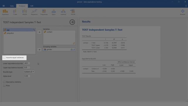 Equivalence Testing with R and jamovi: Group Differences смотреть онлайн