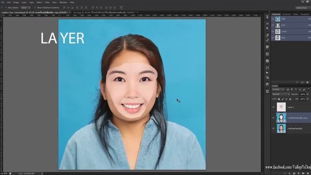 โฟโต้ชอป cs6 : 40 เทคนิคน่ารู้ - #15 สอนวิธีรีทัชเปลี่ยนใบหน้า ด้วย autoblend layer смотреть онлайн