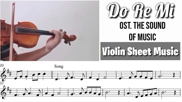 Free Sheet || Doremi - Ost. The Sound Of Music || Violin Sheet Music смотреть онлайн