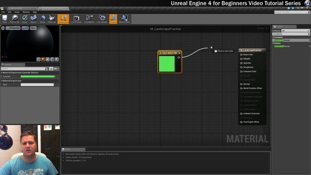 #11 How to change the Color of Materials in Unreal Engine 4 | Unreal Engine 4 Tutorial for Beginner смотреть онлайн