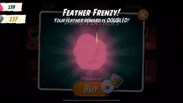 Angry birds 2 - buying a lot of 💣 feather смотреть онлайн