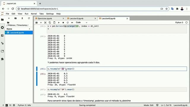 Fechas con Timestamp en Pandas смотреть онлайн