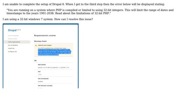 Drupal: How to solve limitations of 32-bit PHP in drupal 8? (2 Solutions!!) смотреть онлайн