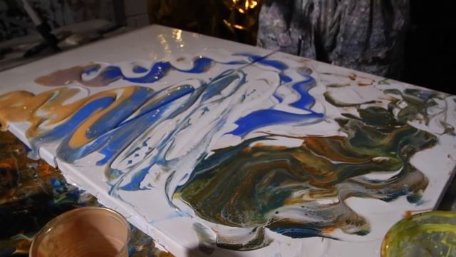 ПРОВАЛ! Акриловая заливка. Как нарисовать картину. Когда думал, что там нечего делать! смотреть онлайн