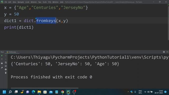 Python Dictionary: Part 4 - Dictionary methods | Python Beginners Tutorial | An IT Professional смотреть онлайн