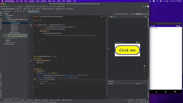 How to create button in Jetpack Compose #jetpackcompose смотреть онлайн