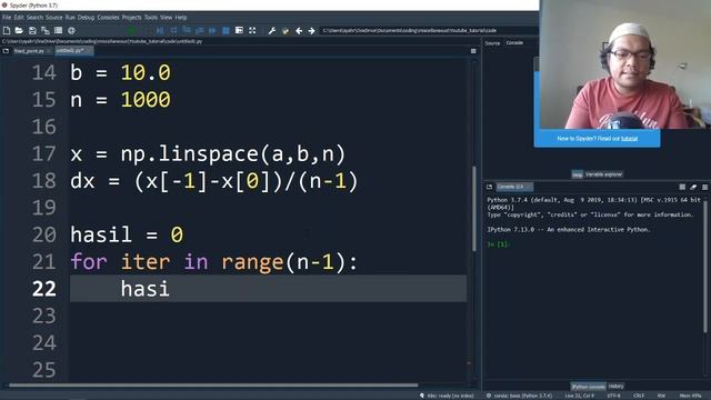 Integral Numerik dengan metode Riemann serta kode Pythonnya. смотреть онлайн