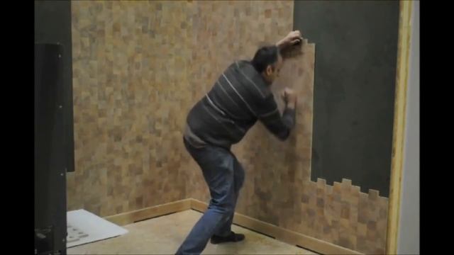 Деревянная Мозаика Drakkar торцевой Дуб для стен установка в Париже End grain wood blocks in oak смотреть онлайн