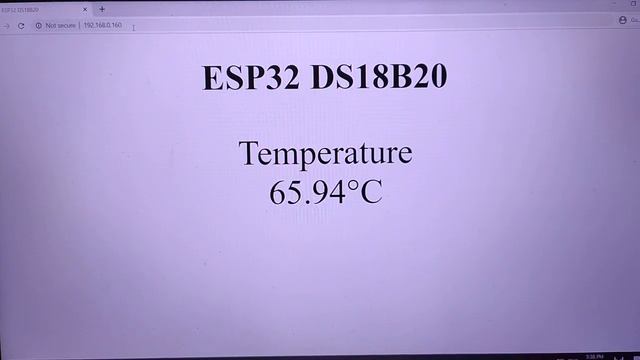 ESP32 Sensor DS18B20 with Web Server смотреть онлайн