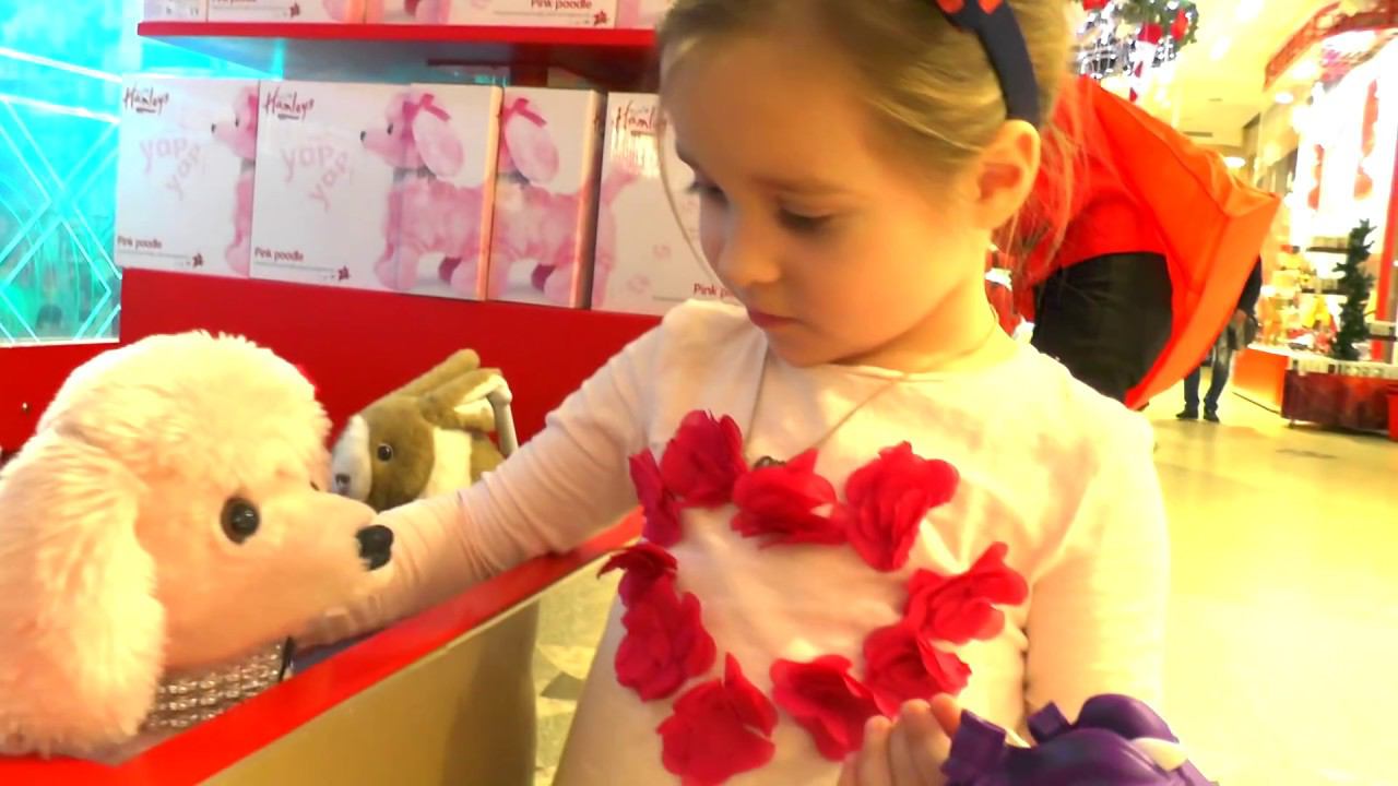 Влог Едем в Гигантский магазин ИГРУШЕК Встретили игрушечного щенка смотреть онлайн