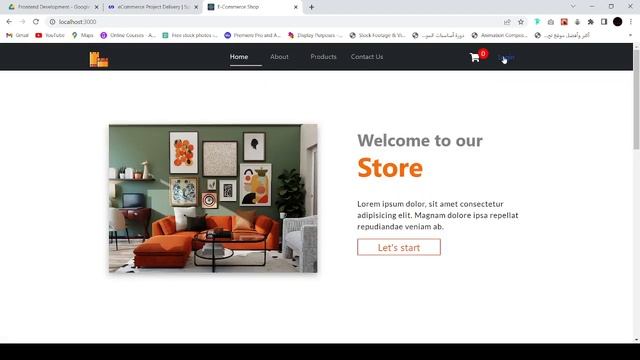 E-Commerce App using React.js смотреть онлайн