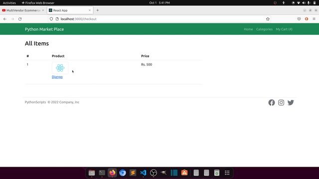 Design checkout page in ReactJs||Multivendor Ecommerce Website in Django ReactJs #22 смотреть онлайн