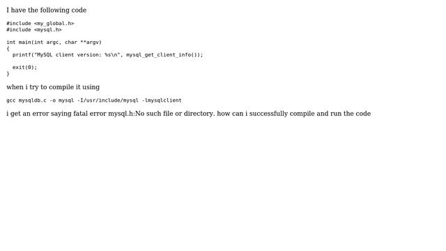 Ubuntu: Cannot compile mysql code (2 Solutions!!) смотреть онлайн