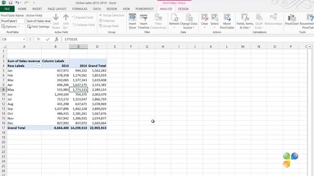How to analyze data in a PivotTable with Excel 2013? смотреть онлайн