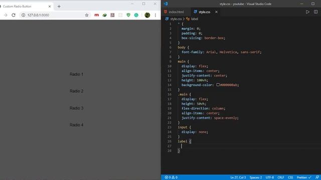 Create Custom Radio button with pure CSS only. смотреть онлайн