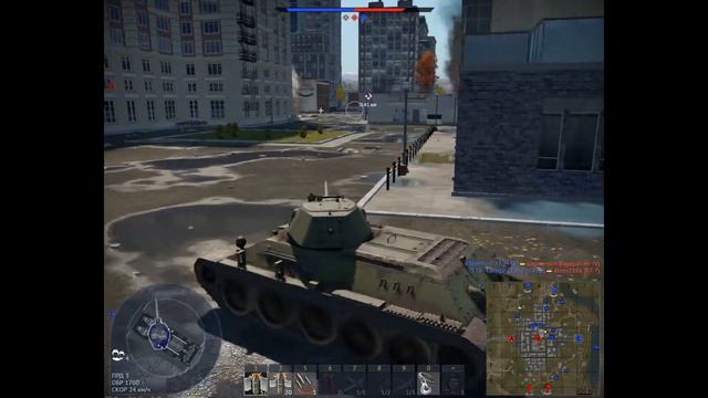 WarThunder - Т34-57 в городском сражении смотреть онлайн
