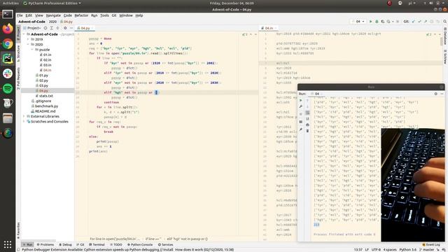 Advent of Code 2020 day 4 [Python] смотреть онлайн