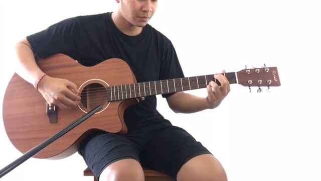 R Hall RSG 20 CE MNT Gitar Akustik Elektrik | R Hall Guitar смотреть онлайн