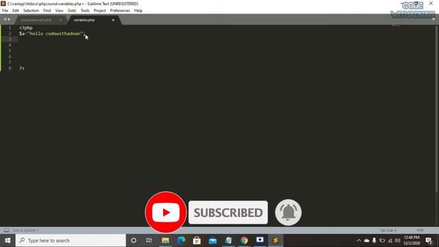 Variables in PHP | CodeWithAdan смотреть онлайн