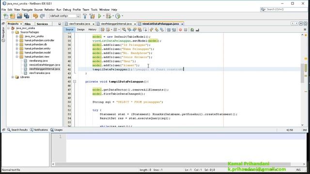 J2SE - Mengirim data antar form di java desktop смотреть онлайн