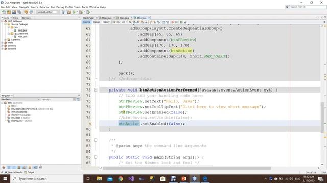Color in Java GUI смотреть онлайн