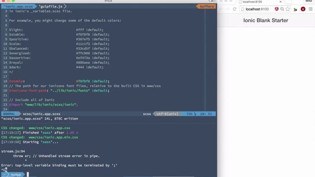 Fixing a Broken SASS Build Stream смотреть онлайн