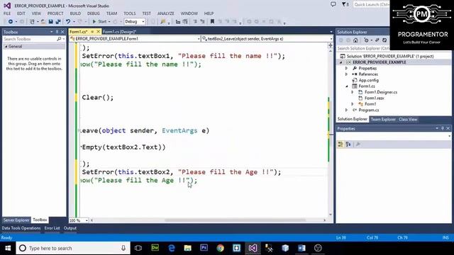 11 | Error Provider Control In Winforms C# | ErrorProvider In Windows Forms Application (Hindi/Urdu смотреть онлайн