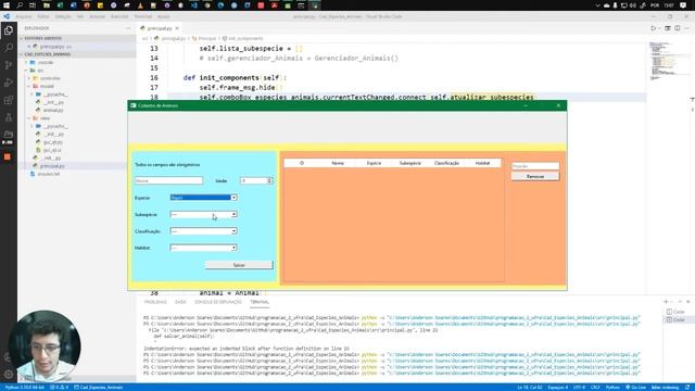 PyQt6: Exercício Cad de animais - QComboBox dependente de outro QComboBox смотреть онлайн
